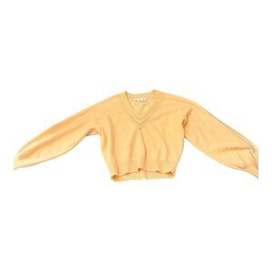 Ellen Tracy Soft Cream V-Neck Sweater